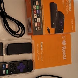 Roku Premiere HD 4K And HDR Streaming Box TV Plug In (Good Used Condition)